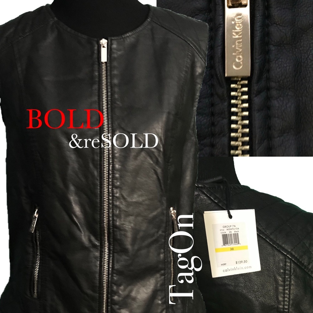 Calvin Klein Leather Vest